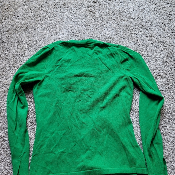 Green cardigan sweater - Picture 2 of 4